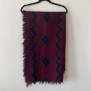 Aritzia diamond mosaic blanket scarf